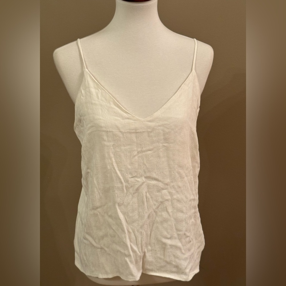 Maven West white textured Camisole Top Size Med